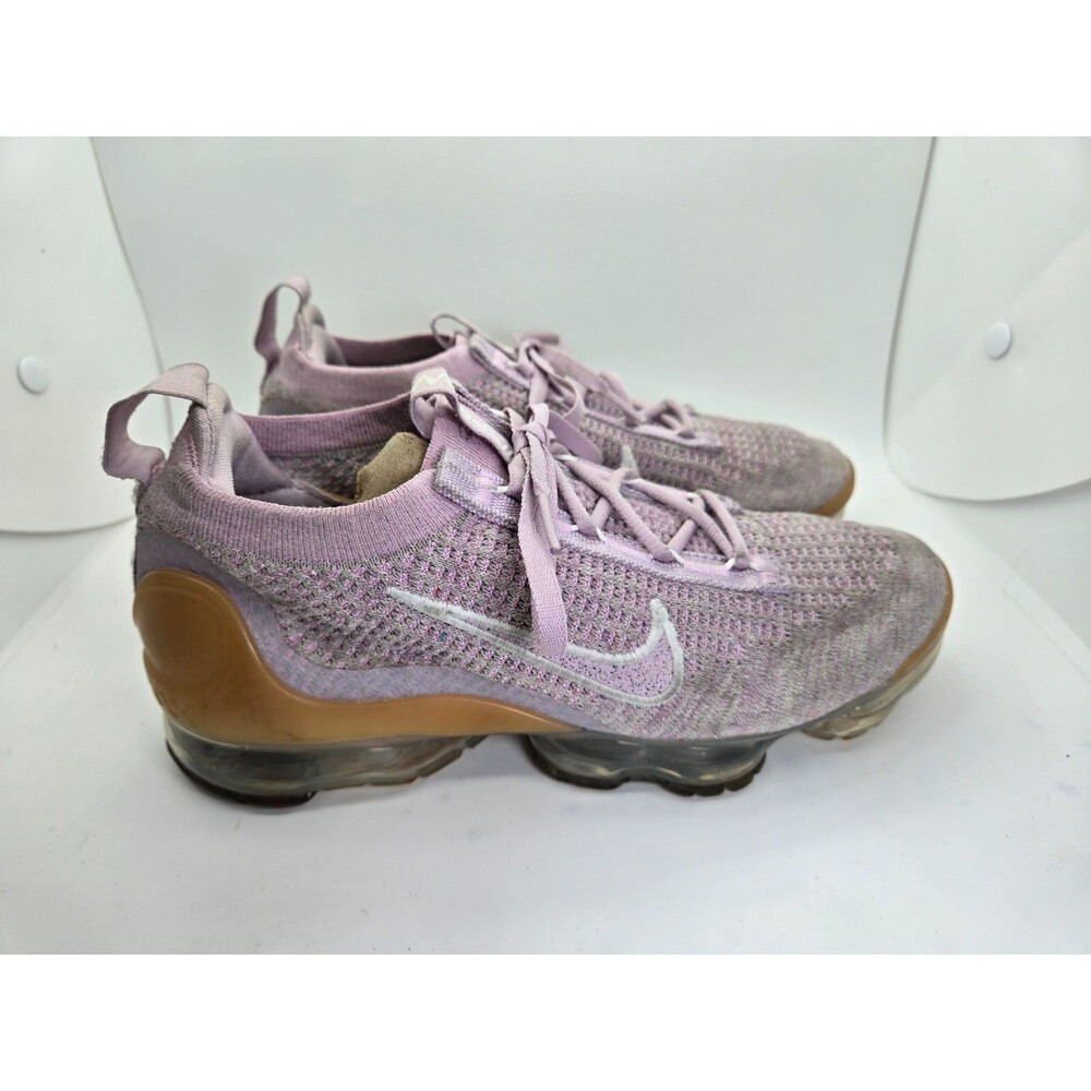 Nike Air VaporMax Flyknit 2021 Shoes Women's 7.5 Pink Running Athletic Sneakers